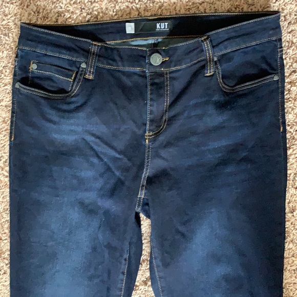 Kut Connie Ankle Curved Raw Hem Skinny Jeans - Picture 7 of 9